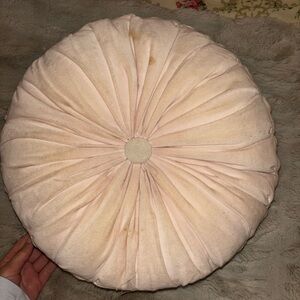 PBTeen Round Pleated light Pink Pillow